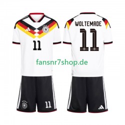 Deutschland fußball trikot WM 2026 Woltemade 11 Kinder Heim Kurzarm
