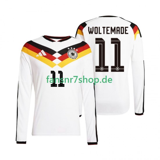 Deutschland fußball trikot WM 2026 Woltemade 11 Herren Heim Langarm