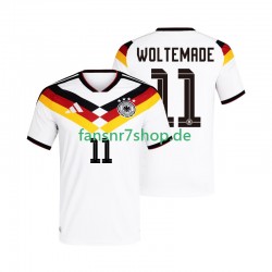 Deutschland fußball trikot WM 2026 Woltemade 11 Herren Heim Kurzarm