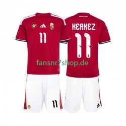 Ungarn fußball trikot WM 2026 Kerkez 11 Kinder Heim Kurzarm