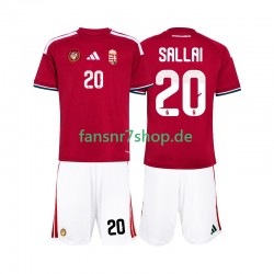 Ungarn fußball trikot WM 2026 Sallai 20 Kinder Heim Kurzarm