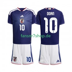 Japan fußball trikot WM 2026 Ritsu Doan 10 Kinder Heim Kurzarm