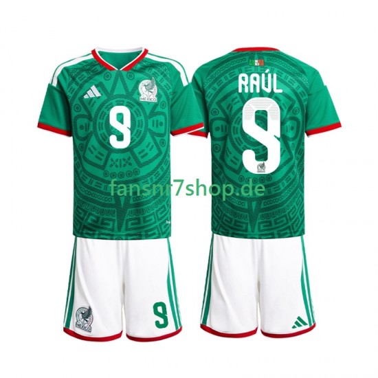 Mexiko fußball trikot WM 2026 Raul Jimenez 9 Kinder Heim Kurzarm Mexiko fußball trikot WM 2026 Raul Jimenez 9 Kinder Heim Kurzarm