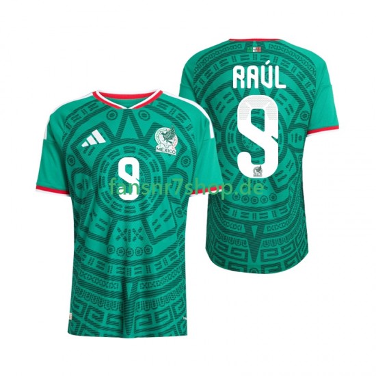 Mexiko fußball trikot WM 2026 Raul Jimenez 9 Herren Heim Kurzarm