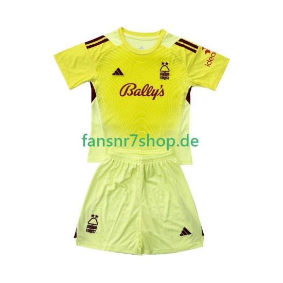 Nottingham Forest fußball trikot Torhüter Kinder Heim 2025-2026 Kurzarm