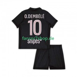 Paris Saint-Germain fußball trikot Ousmane Dembele 10 Kinder Viertes 2025-2026 Kurzarm