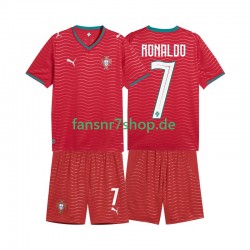 Portugal fußball trikot WM 2026 Cristiano Ronaldo 7 Kinder Heim Kurzarm