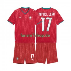 Portugal fußball trikot WM 2026 Rafael Leao 17 Kinder Heim Kurzarm