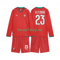 Portugal fußball trikot WM 2026 Vitinha 23 Kinder Heim Langarm