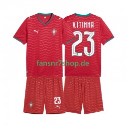 Portugal fußball trikot WM 2026 Vitinha 23 Kinder Heim Kurzarm
