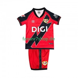 Rayo Vallecano fußball trikot Kinder Auswärts 2025-2026 Kurzarm