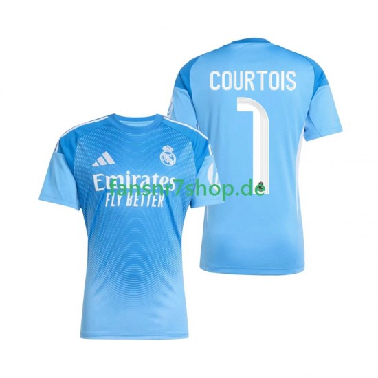 Real Madrid fußball trikot Thibaut Courtois 1 Torhüter Herren Heim 2025-2026 Kurzarm