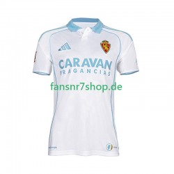 Real Zaragoza fußball trikot Herren Heim 2025-2026 Kurzarm