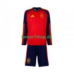 Spanien fußball trikot WM 2026 Kinder Heim Langarm