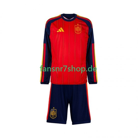 Spanien fußball trikot WM 2026 Kinder Heim Langarm