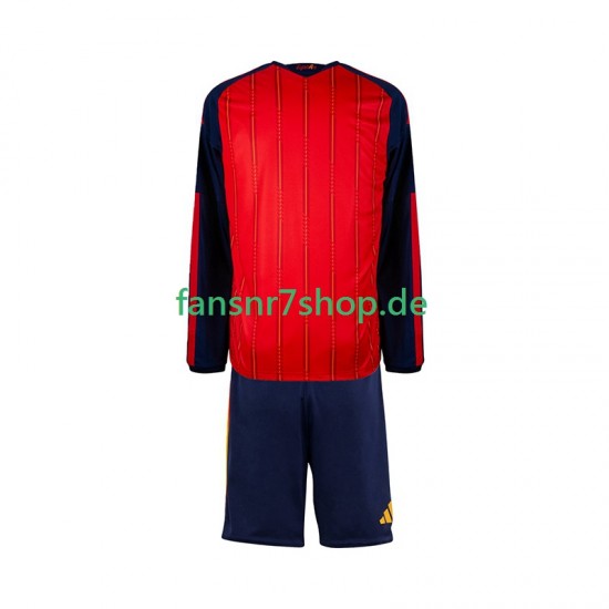 Spanien fußball trikot WM 2026 Kinder Heim Langarm