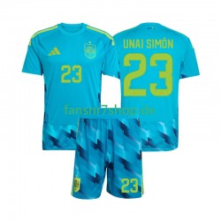 Spanien fußball trikot WM 2026 Unai Simon 23 Torhüter Kinder Heim Kurzarm
