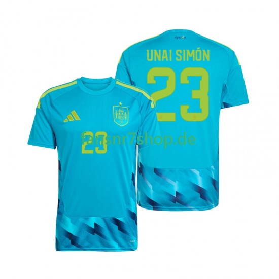 Spanien fußball trikot WM 2026 Unai Simon 23 Torhüter Herren Heim Kurzarm