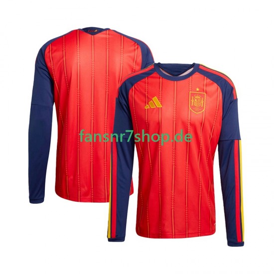 Spanien fußball trikot WM 2026 Herren Heim Langarm