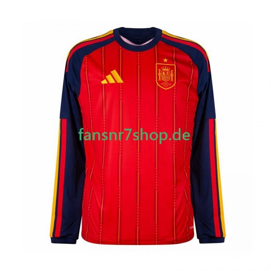 Spanien fußball trikot WM 2026 Herren Heim Langarm