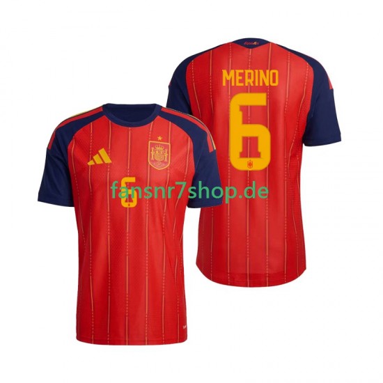 Spanien fußball trikot WM 2026 Mikel Merino 6 Herren Heim Kurzarm