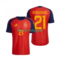 Spanien fußball trikot WM 2026 Mikel Oyarzabal 21 Herren Heim Kurzarm