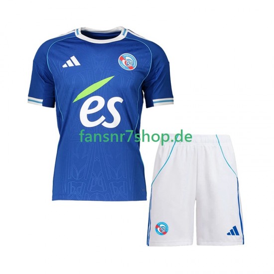 Strasbourg fußball trikot Kinder Heim 2025-2026 Kurzarm