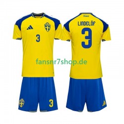 Schweden fußball trikot Victor Lindelof 3 Kinder Heim 2026 Kurzarm