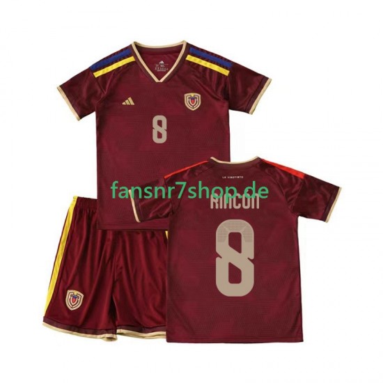 Venezuela fußball trikot Tomas Rincon 8 Kinder Heim 2026 Kurzarm Venezuela fußball trikot Tomas Rincon 8 Kinder Heim 2026 Kurzarm