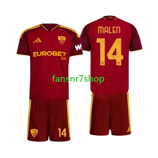 AS Rom fußball trikot Donyell Malen 14 Kinder Heim 2026-2027 Kurzarm