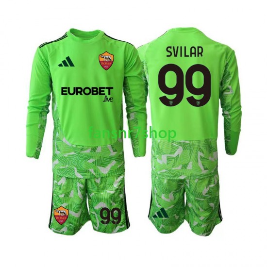 AS Rom fußball trikot Mile Svilar 99 Torhüter Kinder Heim 2026-2027 Langarm