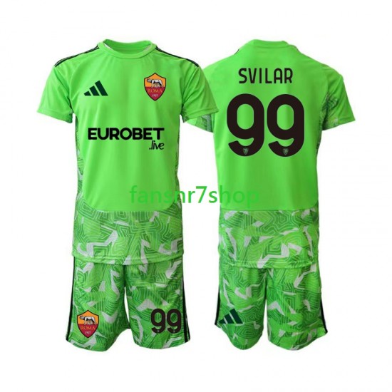 AS Rom fußball trikot Mile Svilar 99 Torhüter Kinder Heim 2026-2027 Kurzarm