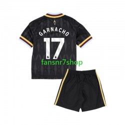 Aston Villa fußball trikot Alejandro Garnacho 17 Kinder Auswärts 2026-2027 Kurzarm