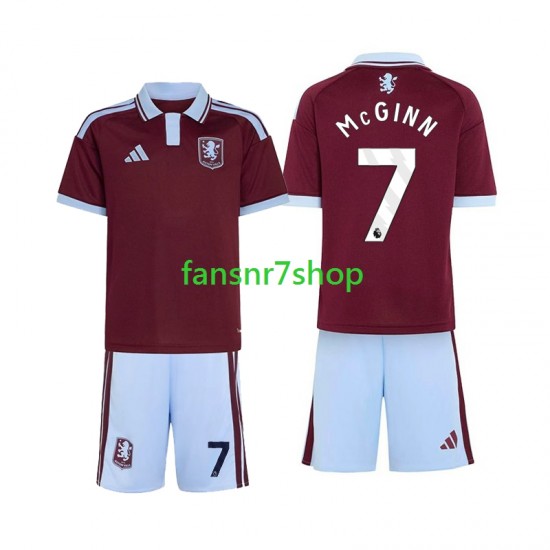 Aston Villa fußball trikot John McGinn 7 Kinder Heim 2026-2027 Kurzarm