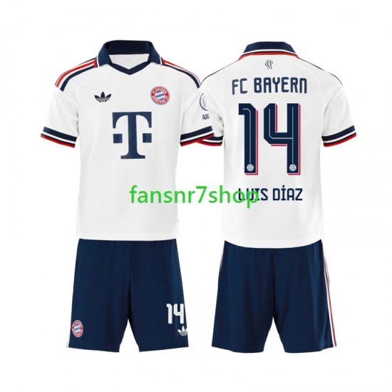 FC Bayern München fußball trikot Luis Diaz 14 Kinder Auswärts 2026-2027 Kurzarm