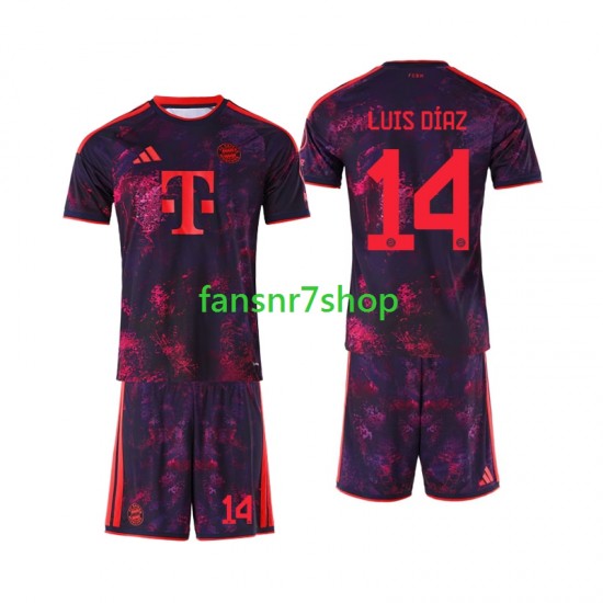 FC Bayern München fußball trikot Luis Diaz 14 Kinder Ausweich 2026-2027 Kurzarm