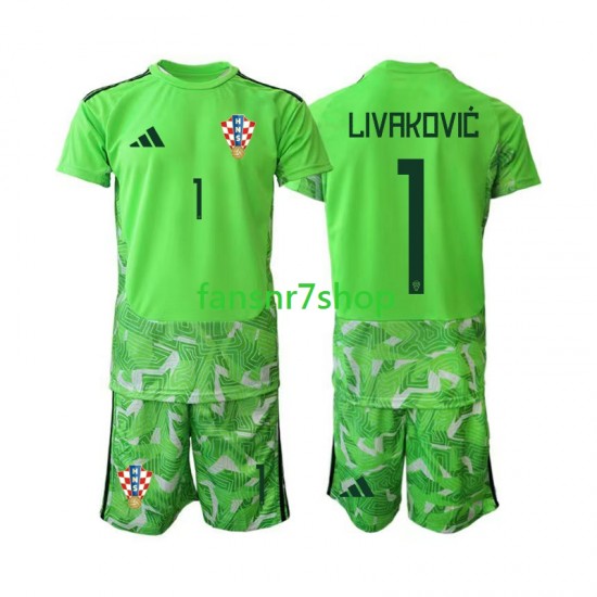 Kroatien fußball trikot Dominik Livakovic 25 Torhüter Kinder Heim 2026-2027 Kurzarm