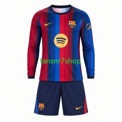 FC Barcelona fußball trikot Kinder Heim 2026-2027 Langarm