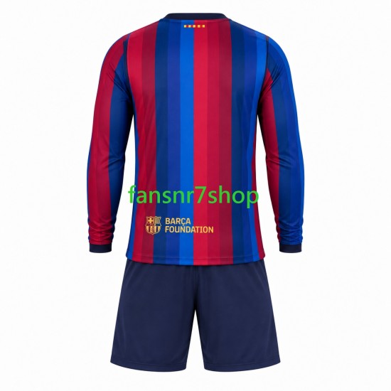 FC Barcelona fußball trikot Kinder Heim 2026-2027 Langarm