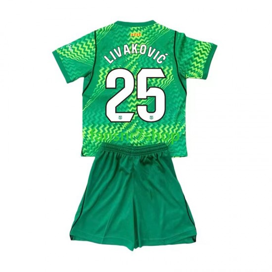 FC Barcelona fußball trikot Dominik Livakovic 25 Torhüter Kinder Heim 2026-2027 Kurzarm