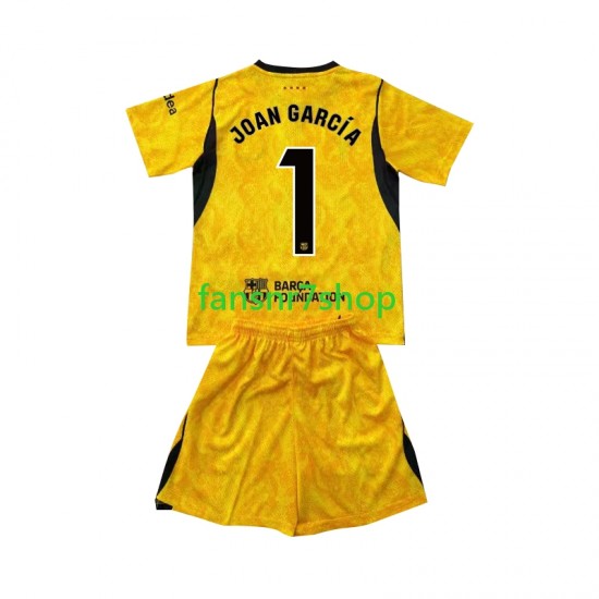 FC Barcelona fußball trikot Joan Garcia 1 Torhüter Kinder Viertes 2026-2027 Kurzarm
