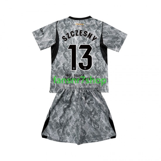 FC Barcelona fußball trikot Wojciech Szczesny 13 Torhüter Kinder Auswärts 2026-2027 Kurzarm