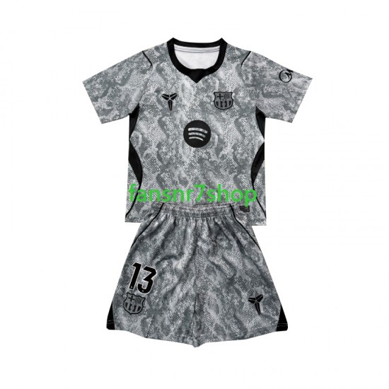 FC Barcelona fußball trikot Wojciech Szczesny 13 Torhüter Kinder Auswärts 2026-2027 Kurzarm