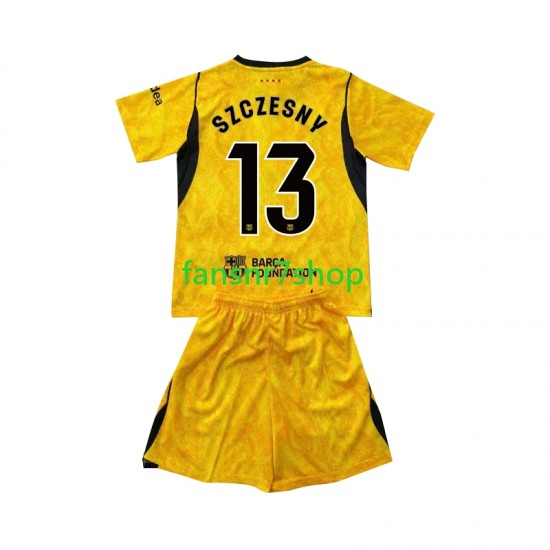 FC Barcelona fußball trikot Wojciech Szczesny 13 Torhüter Kinder Viertes 2026-2027 Kurzarm