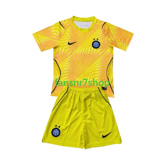 Inter Mailand fußball trikot Torhüter Kinder Heim 2026-2027 Kurzarm