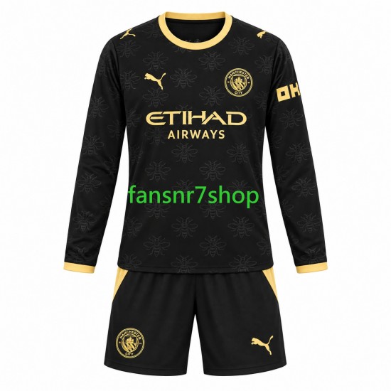Manchester City fußball trikot Kinder Auswärts 2026-2027 Langarm