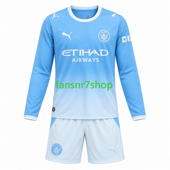Manchester City fußball trikot Kinder Heim 2026-2027 Langarm