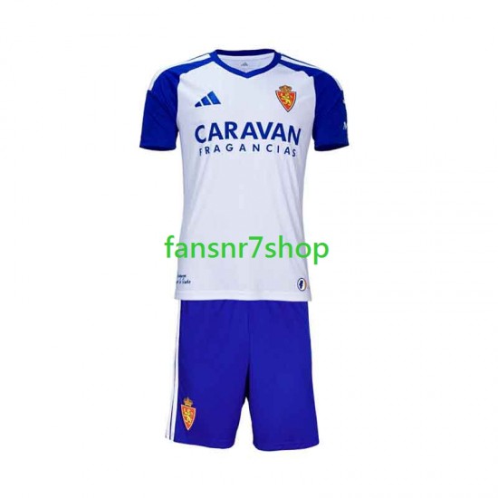 Real Zaragoza fußball trikot Kinder Heim 2026-2027 Kurzarm