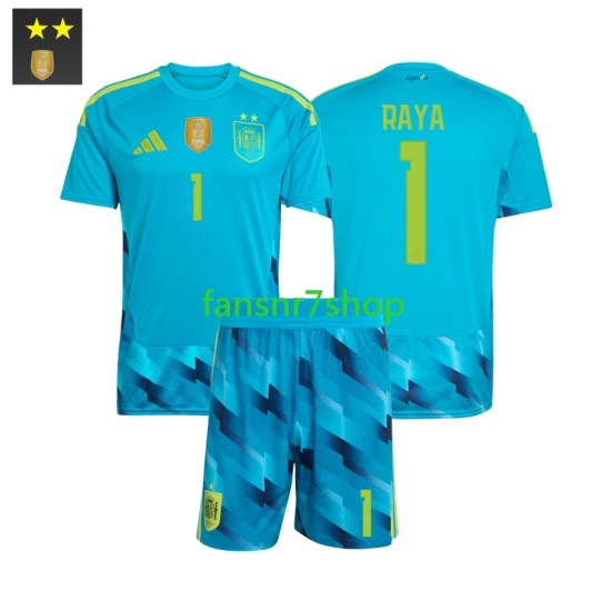 Spanien fußball trikot David Raya 1 Torhüter Kinder Heim 2026-2027 Kurzarm