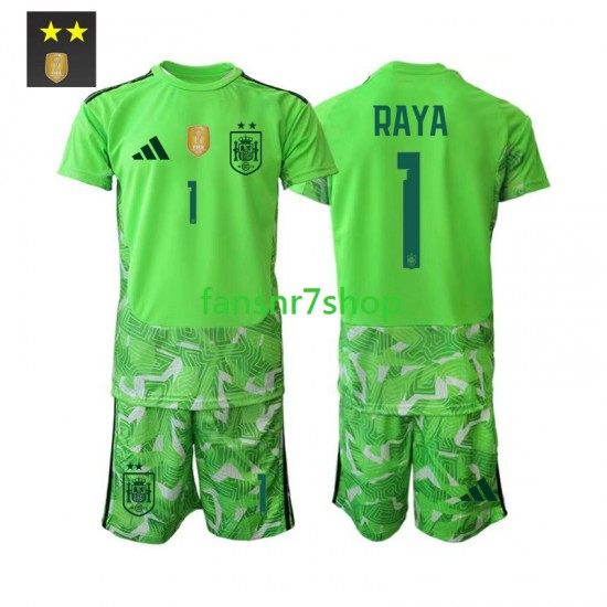 Spanien fußball trikot David Raya 1 Torhüter Kinder Ausweich 2026-2027 Kurzarm